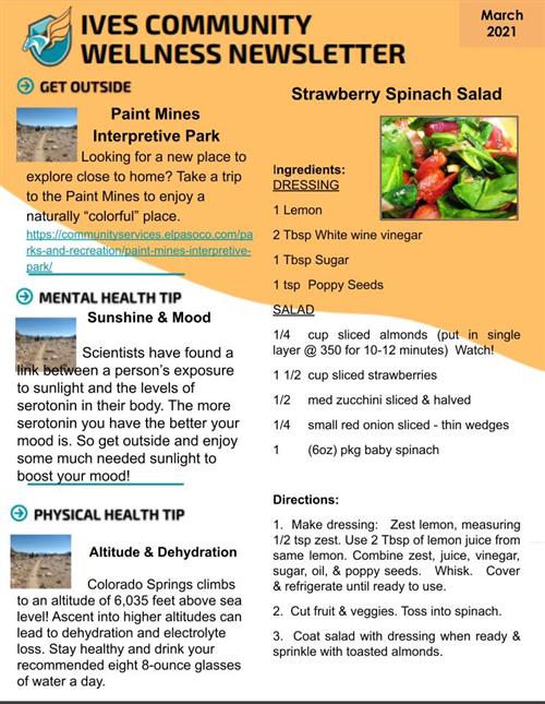 IVES Community Wellness Newsletter 